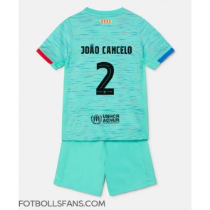 Barcelona Joao Cancelo #2 Replika Tredje Tröja Barn 2023-24 Kortärmad (+ Korta byxor)